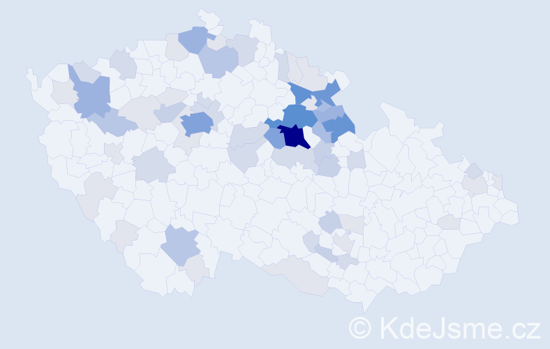 Příjmení: 'Bořková', počet výskytů 209 v celé ČR