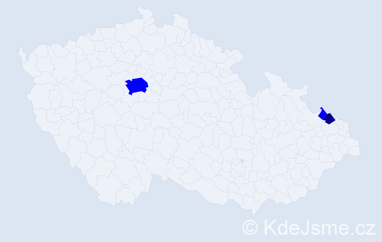 Příjmení: 'Heitzová', počet výskytů 4 v celé ČR