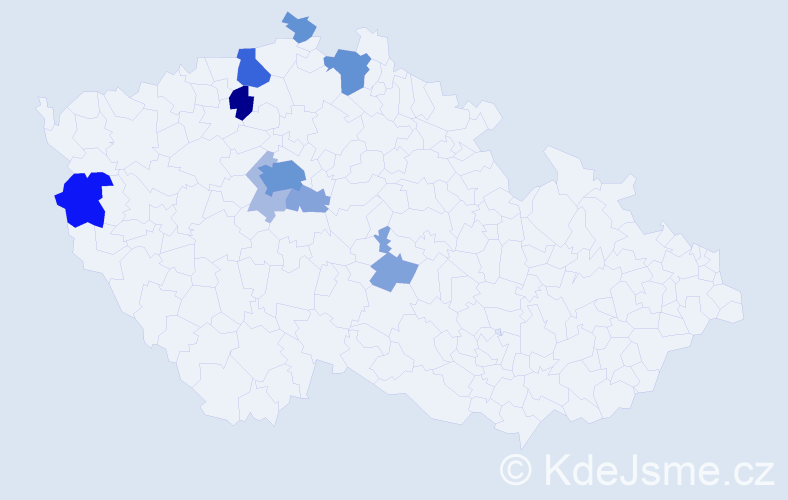 Příjmení: 'Eisler', počet výskytů 33 v celé ČR