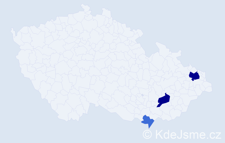 Příjmení: 'Badidová', počet výskytů 9 v celé ČR