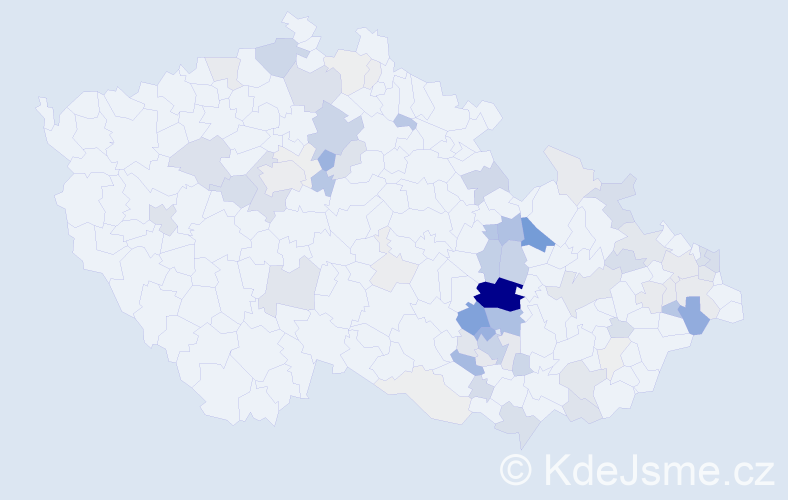 Příjmení: 'Lepka', počet výskytů 286 v celé ČR