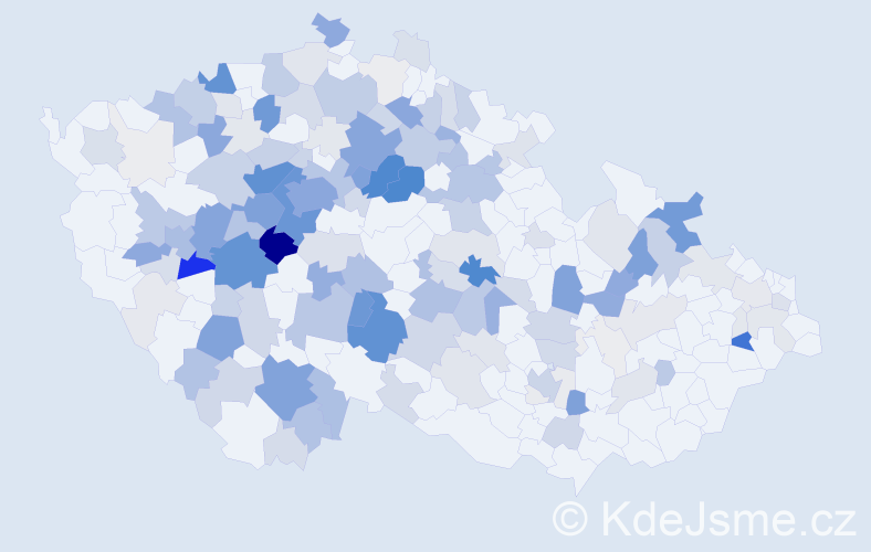 Příjmení: 'Rys', počet výskytů 682 v celé ČR