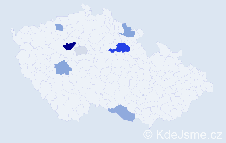 Příjmení: 'Pajskrová', počet výskytů 34 v celé ČR