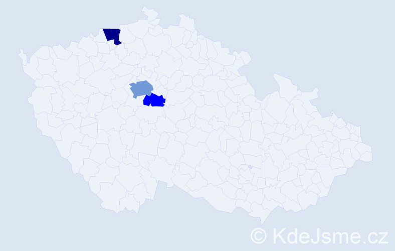 Příjmení: 'Laversová', počet výskytů 8 v celé ČR
