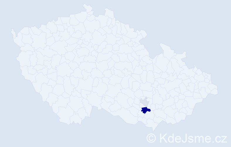 Příjmení: '"Al-Gibury"', počet výskytů 4 v celé ČR