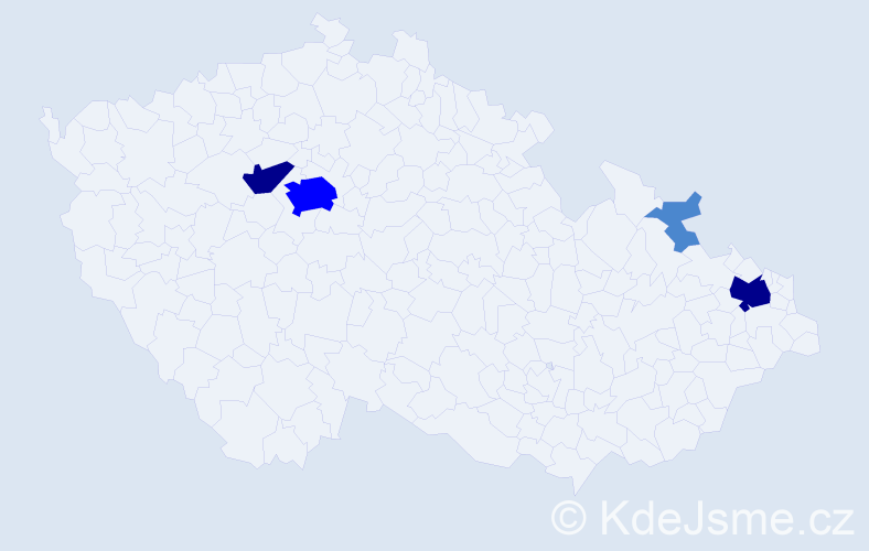 Příjmení: 'Leščáková', počet výskytů 9 v celé ČR