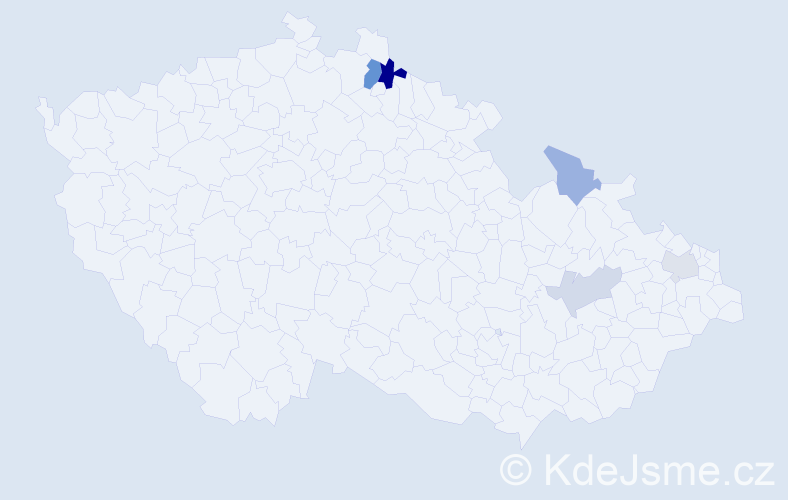 Příjmení: 'Pavlidisová', počet výskytů 9 v celé ČR