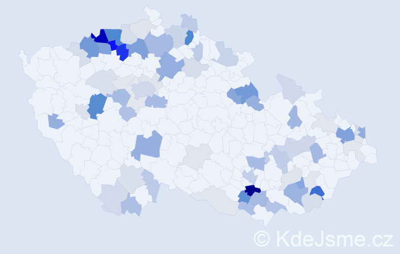 Příjmení: 'Gärtner', počet výskytů 239 v celé ČR