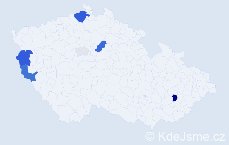 Příjmení: 'Do Hai', počet výskytů 7 v celé ČR