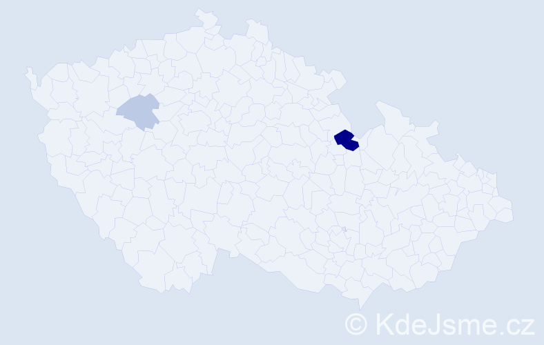 Příjmení: 'Bezstarostiová', počet výskytů 6 v celé ČR