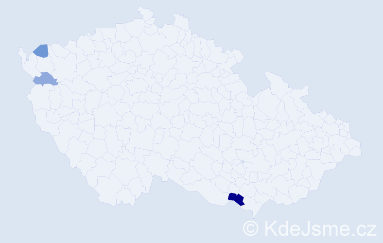 Příjmení: 'Halčišák', počet výskytů 6 v celé ČR