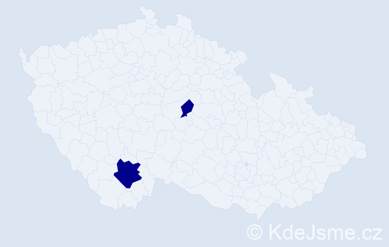 Příjmení: 'Salcher', počet výskytů 2 v celé ČR