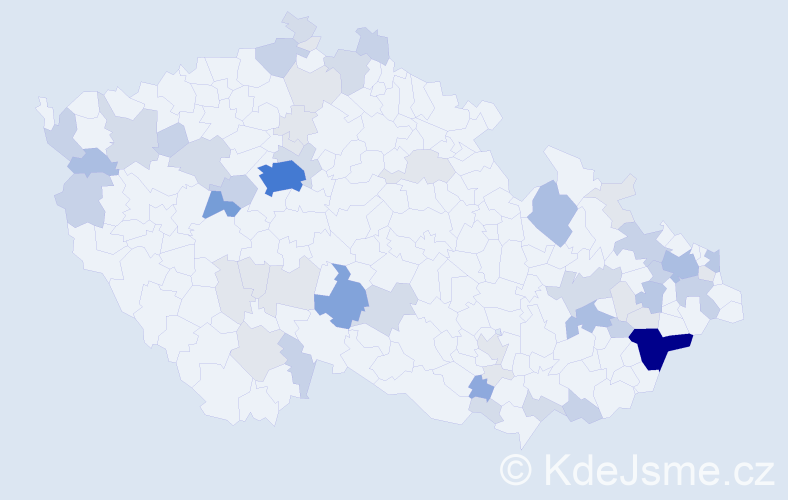 Příjmení: 'Provázková', počet výskytů 179 v celé ČR