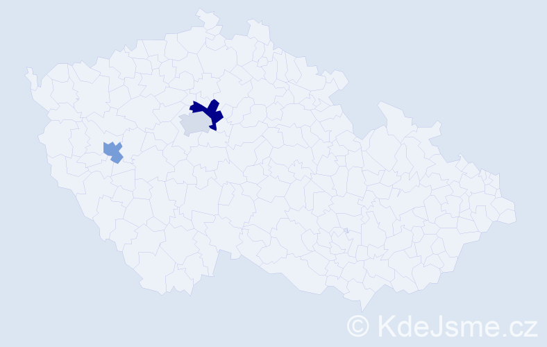 Příjmení: 'Kononenko', počet výskytů 4 v celé ČR