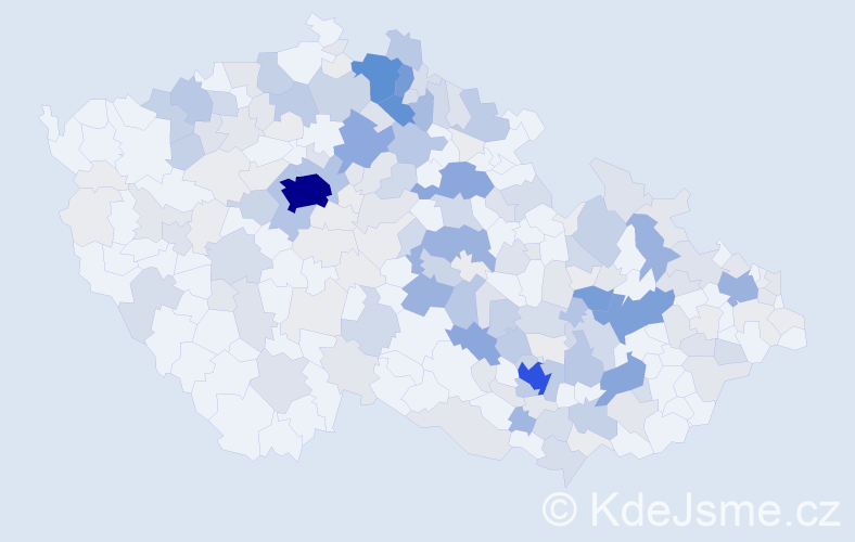 Příjmení: 'Mazánková', počet výskytů 783 v celé ČR