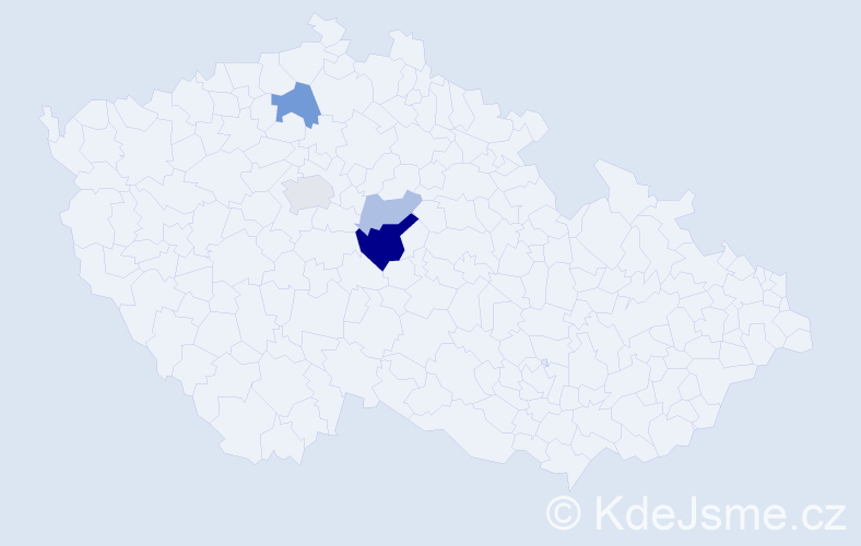 Příjmení: 'Bajkaiová', počet výskytů 10 v celé ČR