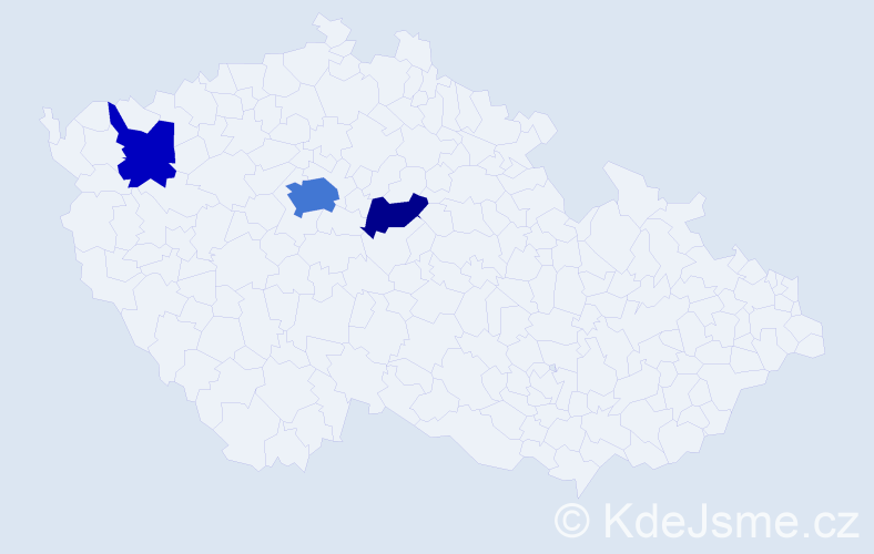 Příjmení: 'Vučković', počet výskytů 7 v celé ČR