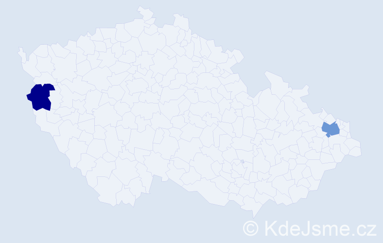 Příjmení: 'Čulaková', počet výskytů 3 v celé ČR