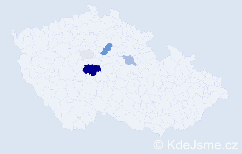 Příjmení: 'Vitejčková', počet výskytů 22 v celé ČR