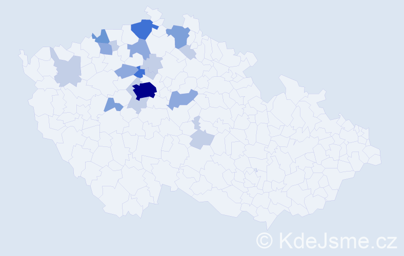 Příjmení: 'Strunecká', počet výskytů 48 v celé ČR