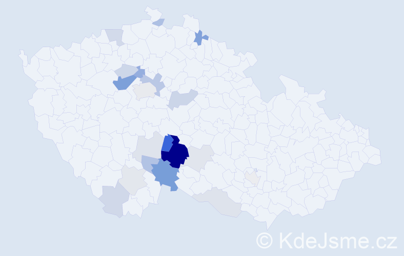 Příjmení: 'Zaňák', počet výskytů 56 v celé ČR