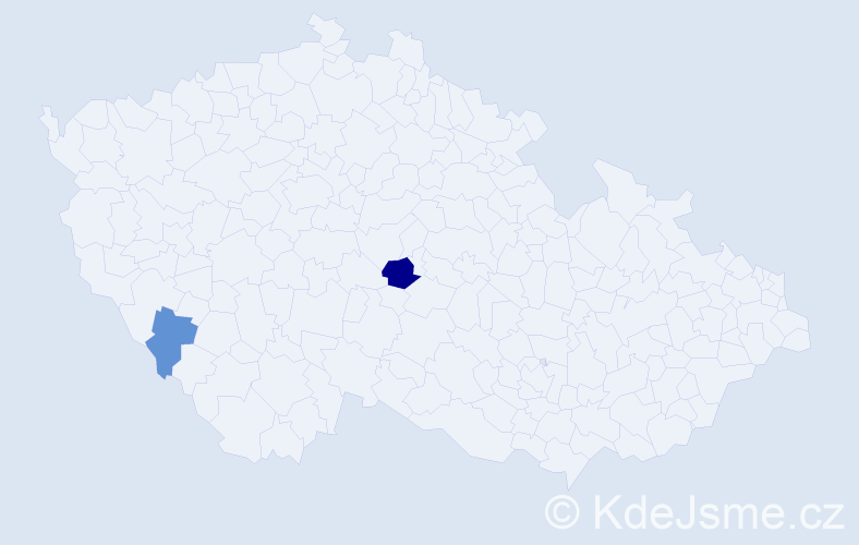 Příjmení: 'Pasa', počet výskytů 3 v celé ČR