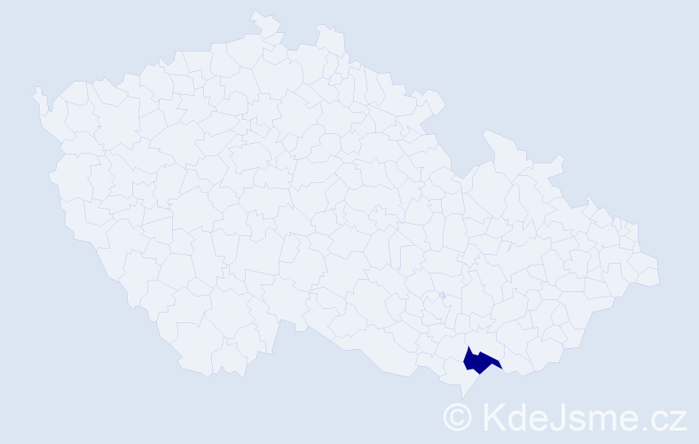 Příjmení: 'Dorrington', počet výskytů 1 v celé ČR