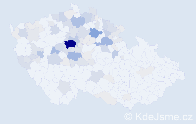 Příjmení: 'Pávová', počet výskytů 329 v celé ČR
