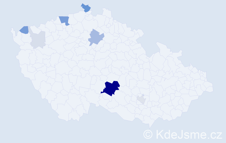 Příjmení: 'Dreveňak', počet výskytů 35 v celé ČR