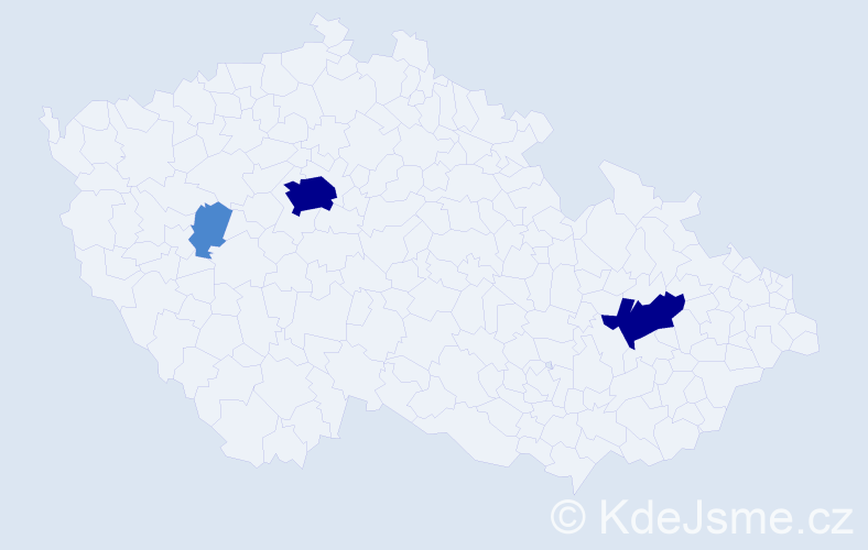 Příjmení: 'Lemr', počet výskytů 7 v celé ČR