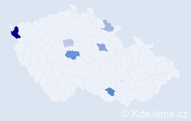Příjmení: 'Kremová', počet výskytů 18 v celé ČR