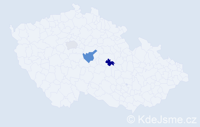 Příjmení: 'Castle', počet výskytů 6 v celé ČR