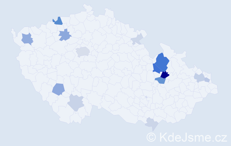 Příjmení: 'Dražný', počet výskytů 48 v celé ČR