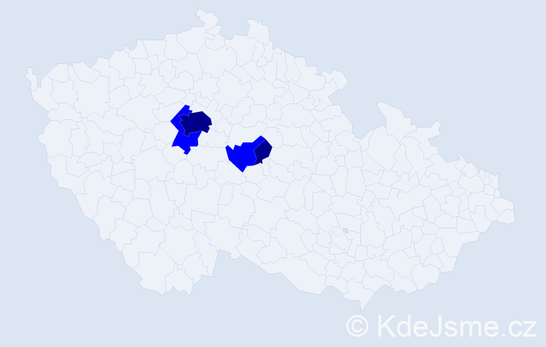 Příjmení: 'Kosovec', počet výskytů 6 v celé ČR