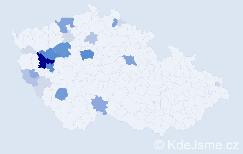Příjmení: 'Karlovcová', počet výskytů 83 v celé ČR