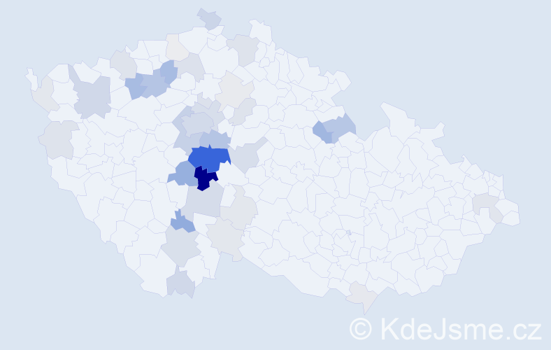 Příjmení: 'Baťha', počet výskytů 132 v celé ČR