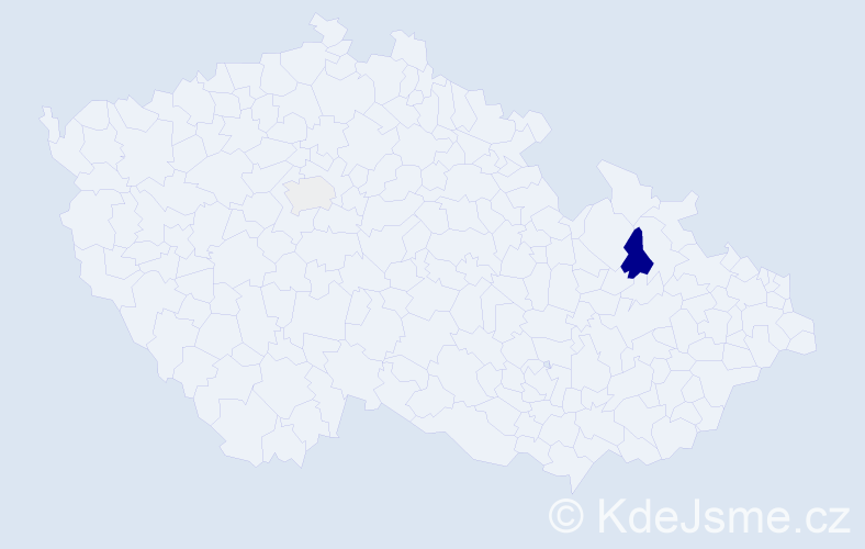 Příjmení: 'Liebarsová', počet výskytů 4 v celé ČR