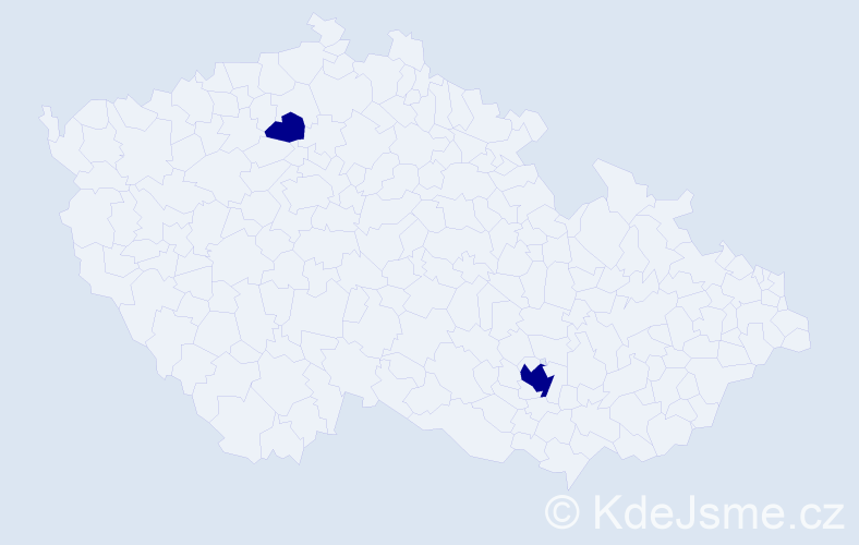 Příjmení: 'Mahamid', počet výskytů 4 v celé ČR