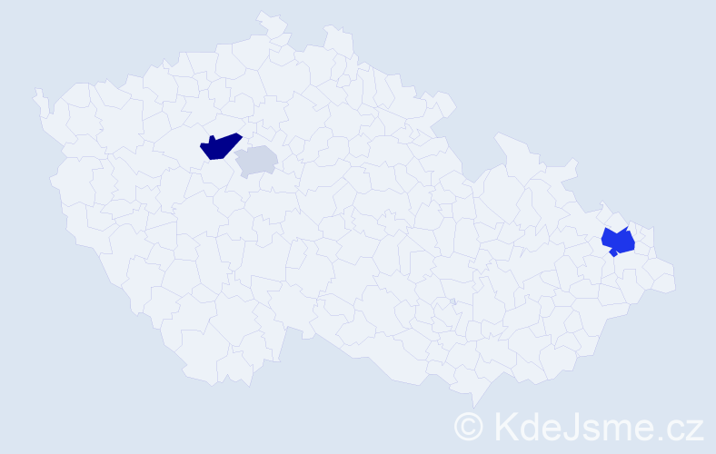 Příjmení: 'Dojcsánová', počet výskytů 6 v celé ČR