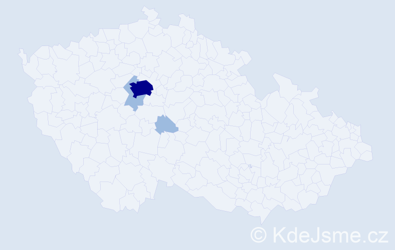 Příjmení: 'Šraib', počet výskytů 6 v celé ČR