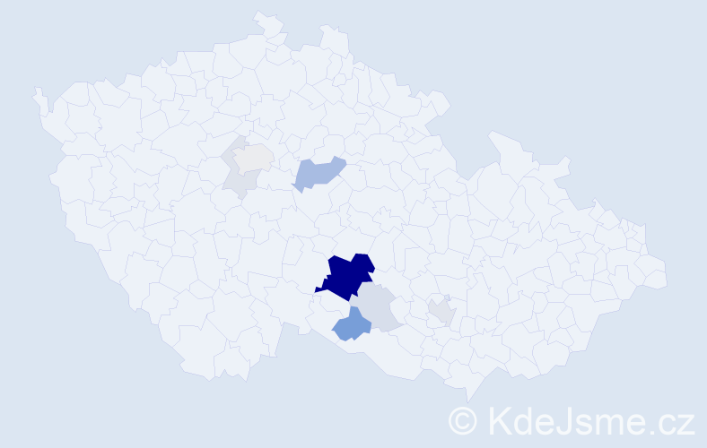 Příjmení: 'Brancuzská', počet výskytů 34 v celé ČR