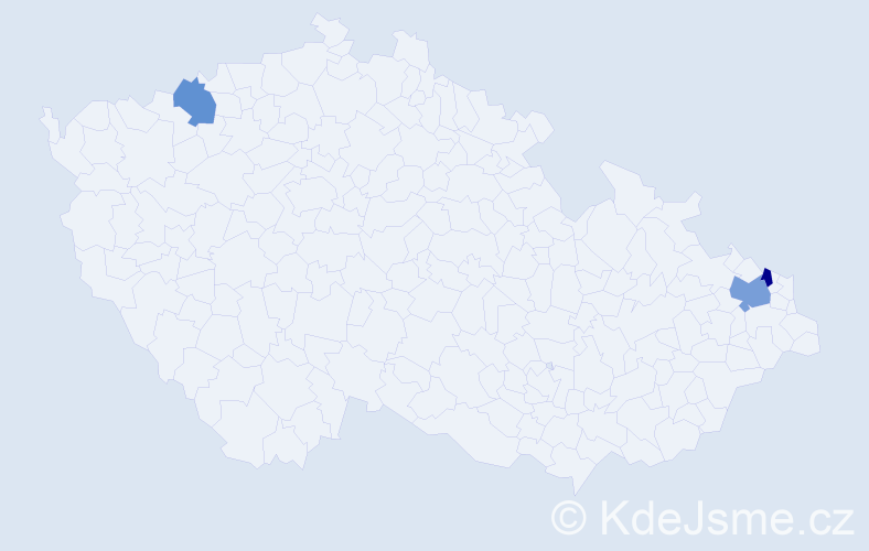 Příjmení: 'Kohutiak', počet výskytů 4 v celé ČR
