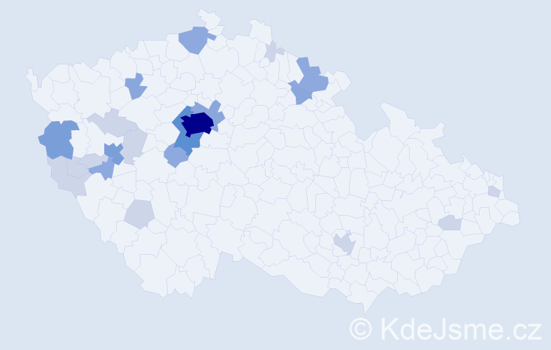 Příjmení: 'Sieger', počet výskytů 55 v celé ČR