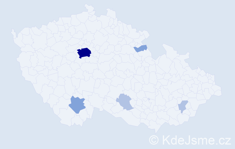 Příjmení: 'Preininger', počet výskytů 28 v celé ČR