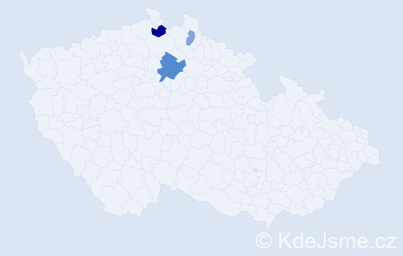 Příjmení: 'Kutlochová', počet výskytů 6 v celé ČR