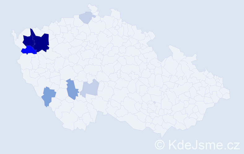Příjmení: 'Radimerský', počet výskytů 31 v celé ČR