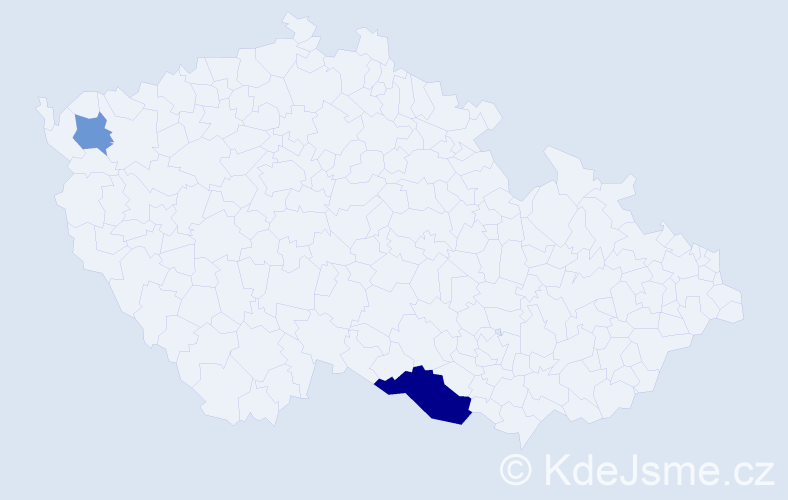 Příjmení: 'Koçak', počet výskytů 4 v celé ČR