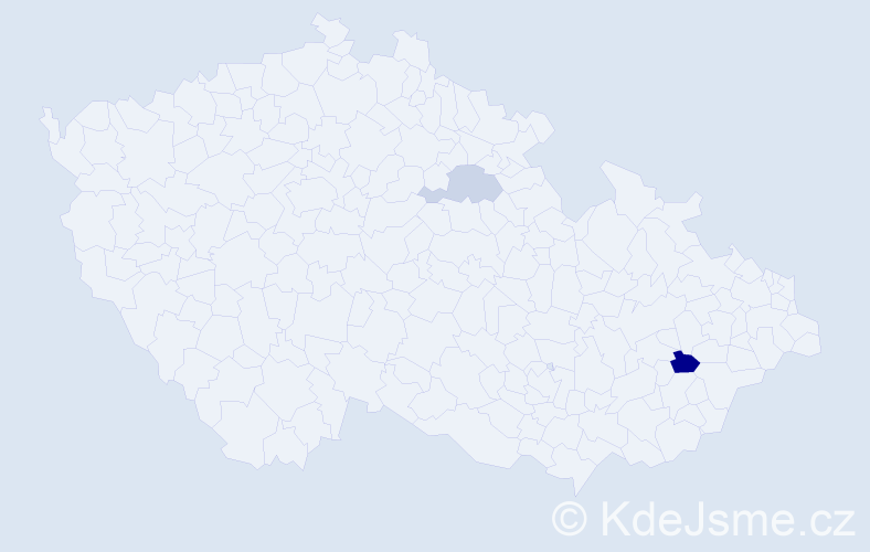 Příjmení: 'Kutznerová', počet výskytů 3 v celé ČR
