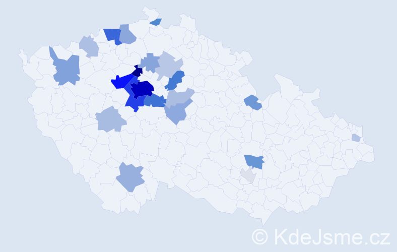 Příjmení: 'Kuznetsov', počet výskytů 105 v celé ČR