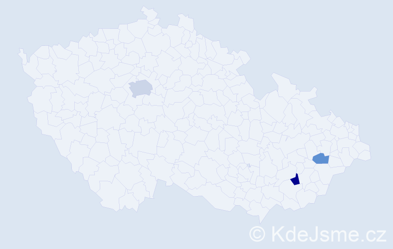 Příjmení: 'Ryppelová', počet výskytů 6 v celé ČR